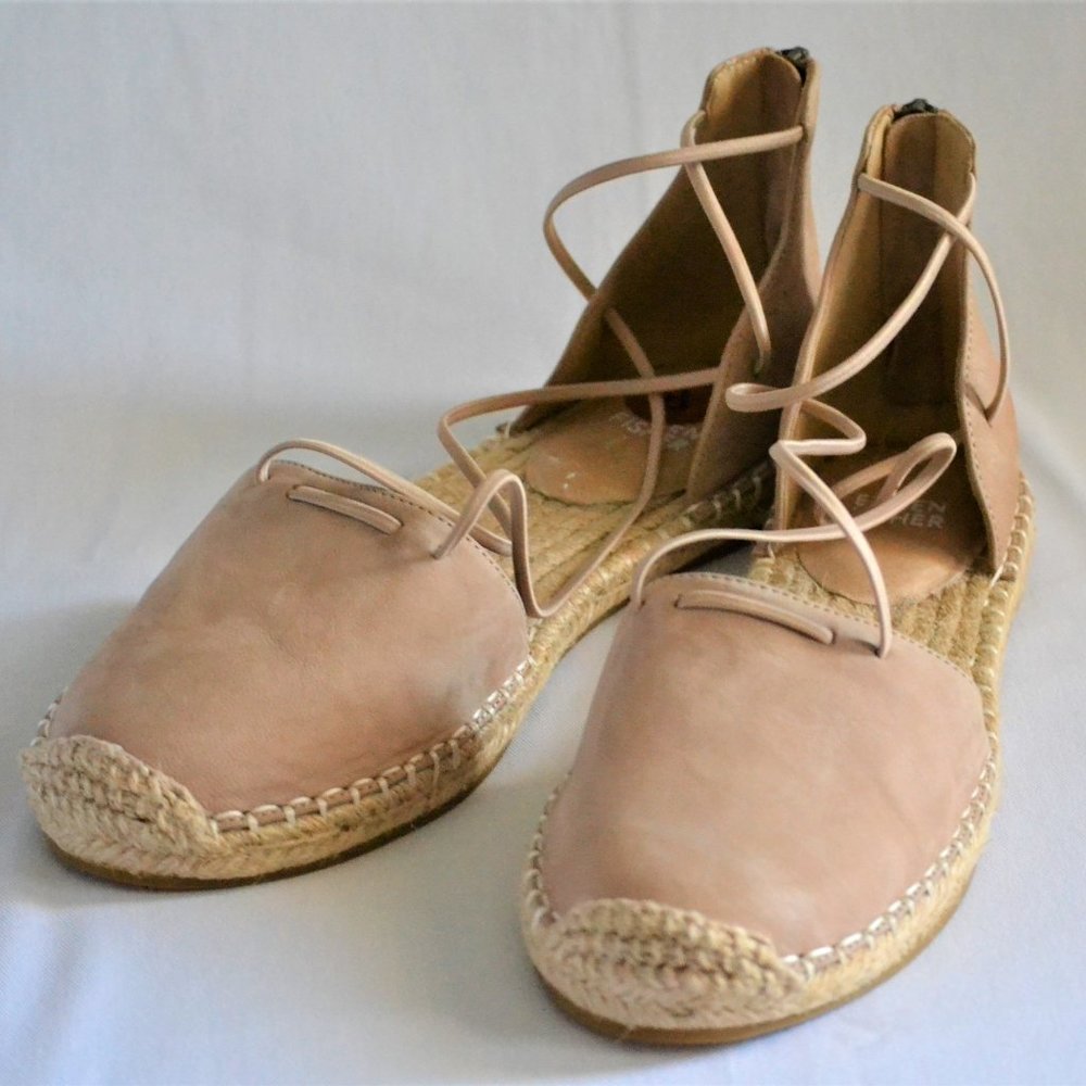 Eileen Fisher Women's Lace Espadrille Beige Sandal Size 8 New